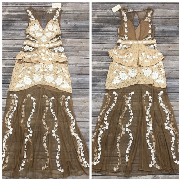 New For Love & Lemons Mallorca Maxi Dress - Picture 3 of 8